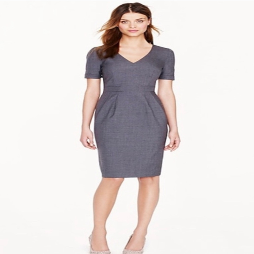 Jcrew memo dress super 120’s wool